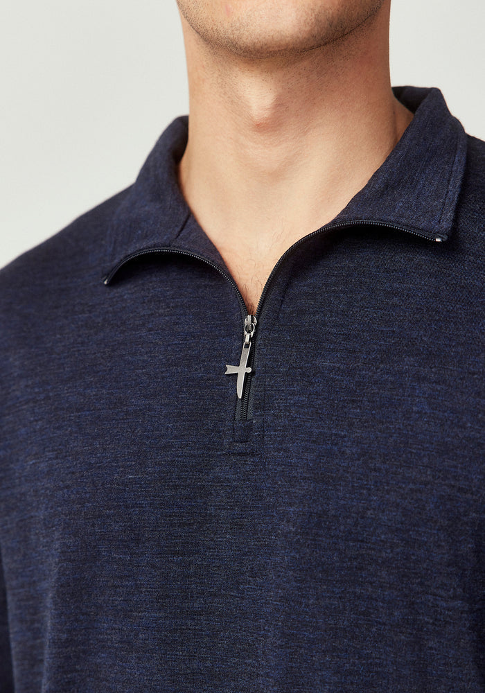 Pua Zip Shirt - Dark Navy