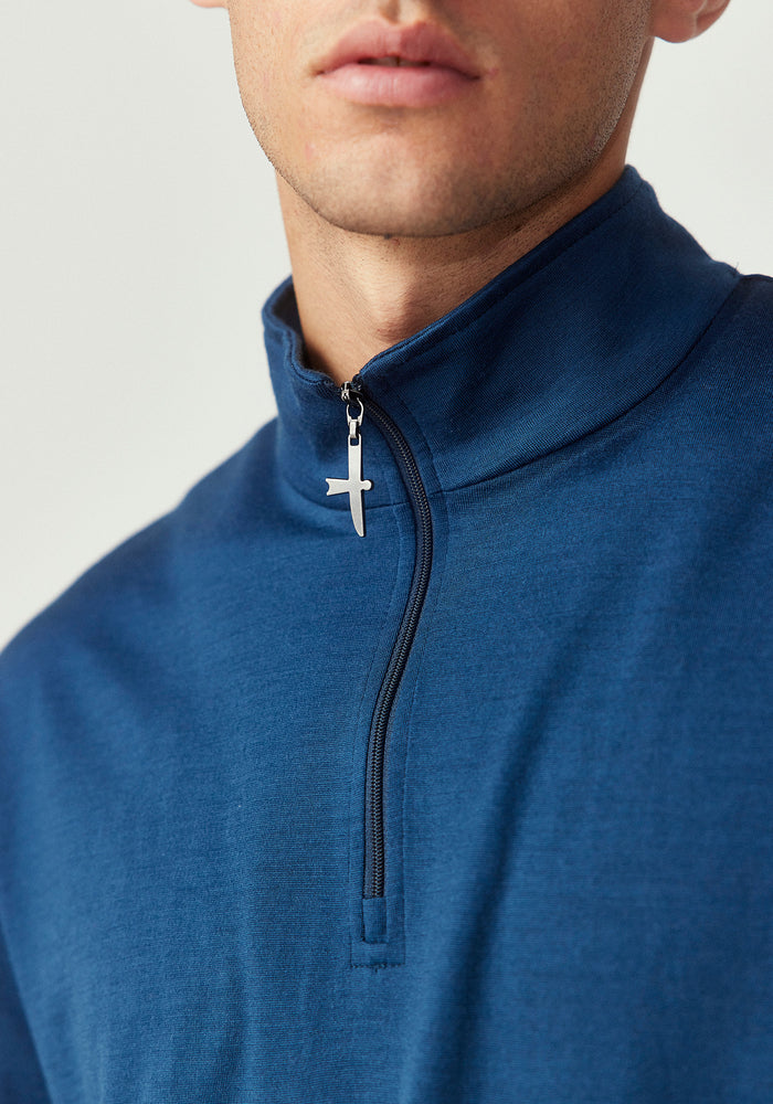 Pua Zip Shirt - Deep Lake