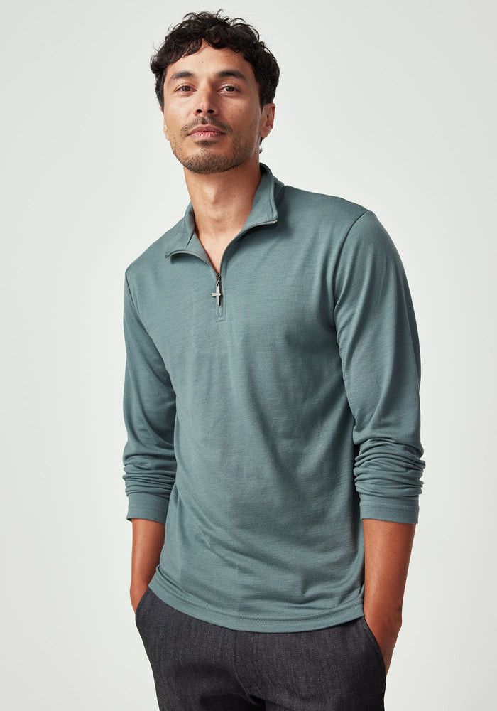 Pua Zip Shirt - Tuatara