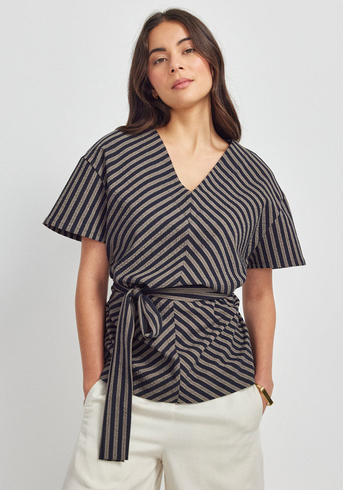 Remain Top - Bark Stripe