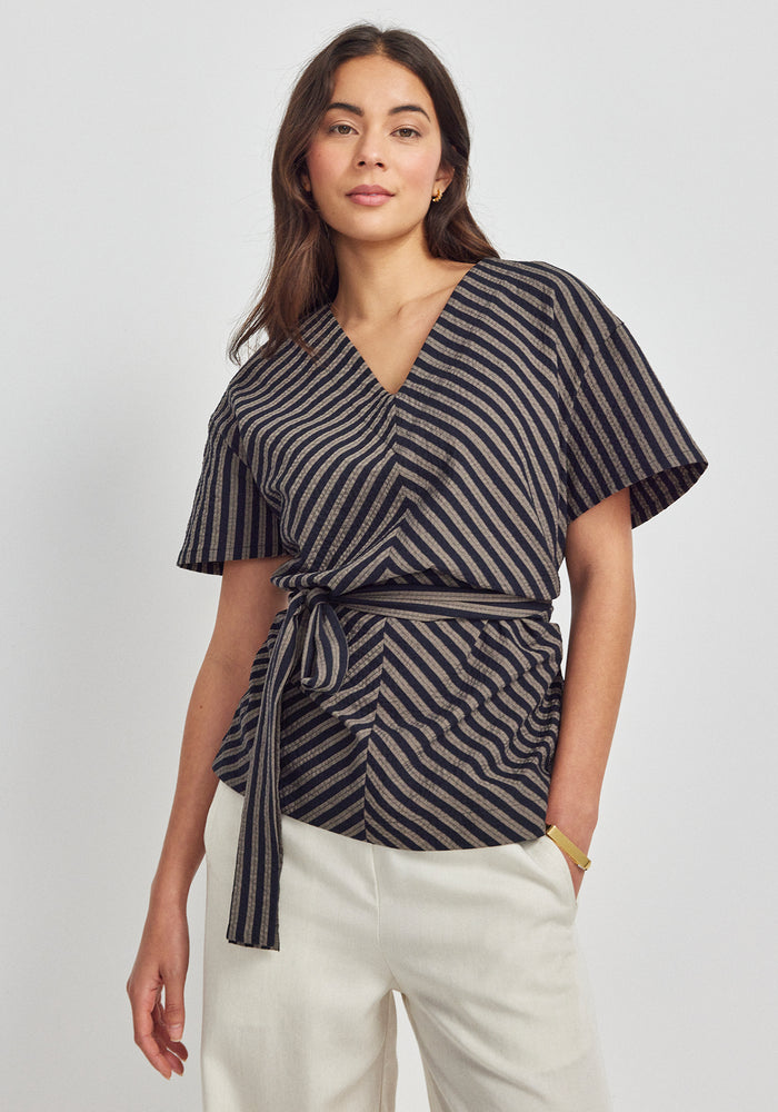 Remain Top - Bark Stripe