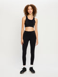 Sculpted Y Back Crop Black