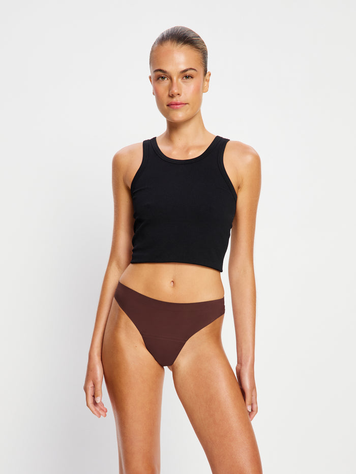 Seamfree Thong Light Cocoa Brown