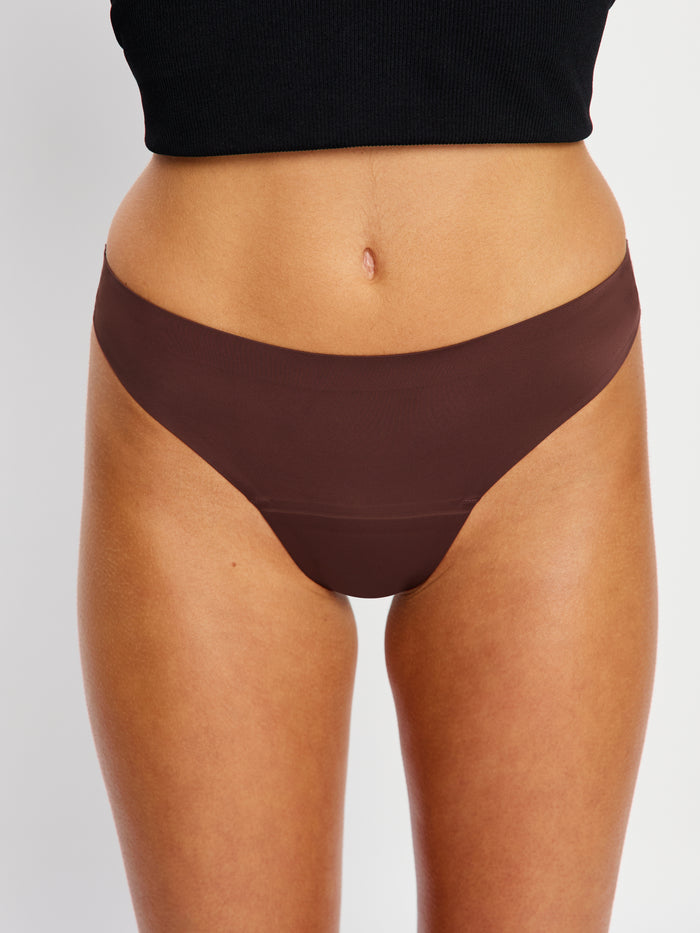 Seamfree Thong Light Cocoa Brown