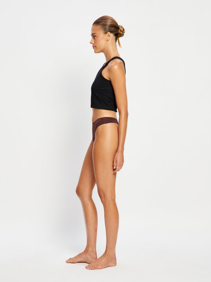 Seamfree Thong Light Cocoa Brown