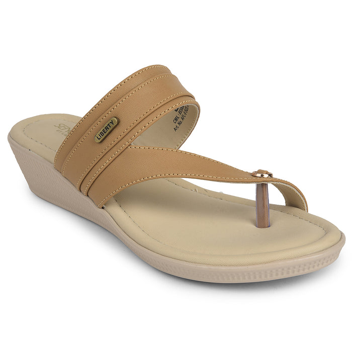 Senorita Beige Casual Sandal For Women AFL-9 By Liberty