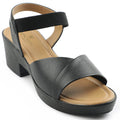 Senorita Black Casual Block Heel Sandal For Women D839-05 By Liberty