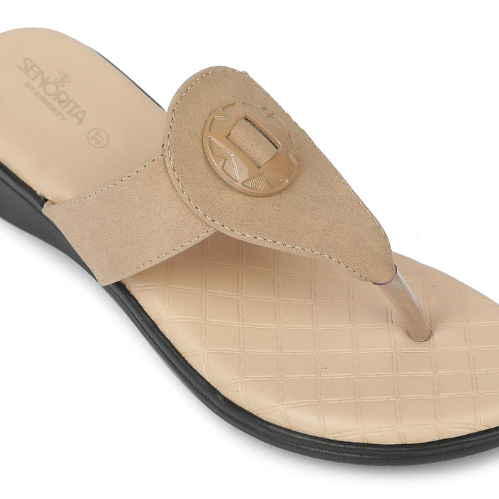 Senorita Brown Casual Flat Sandal For Women Agl 214 By Liberty