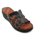 Senorita Brown Casual Wedge Heel Sandal For Women AGL-129P By Liberty