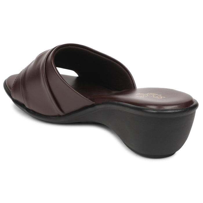 Senorita Brown Casual Wedge Heel Sandal For Women JFL-37