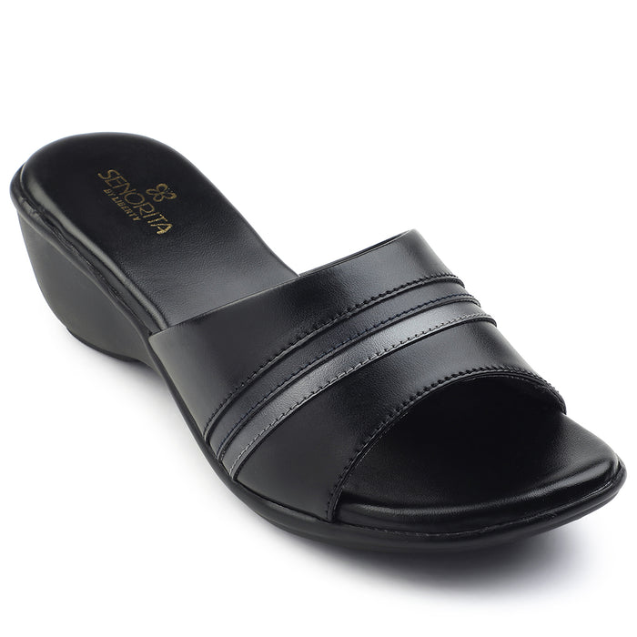 Senorita Casual Black Sandal For Women JFL-62E By Liberty