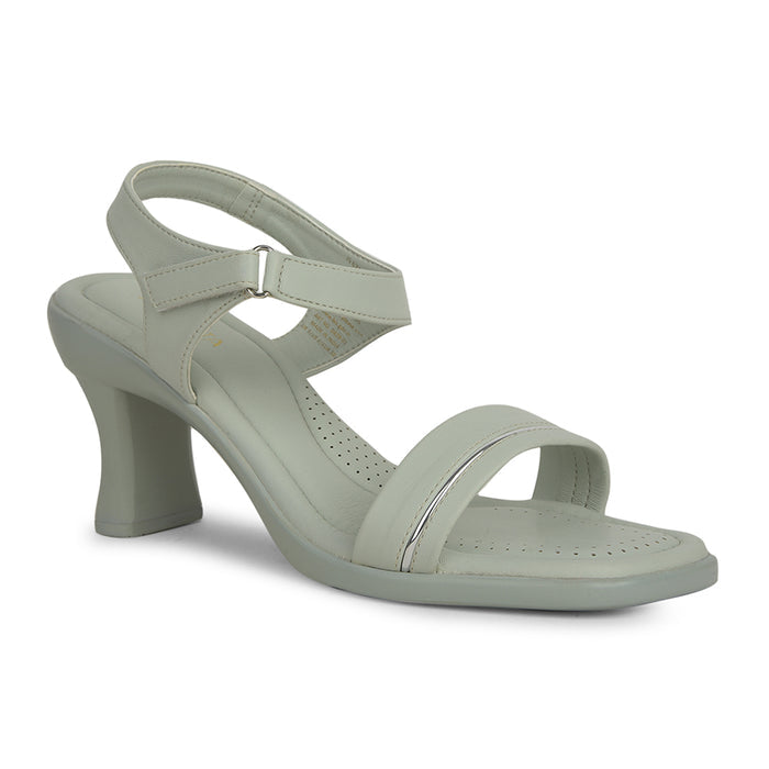 Senorita Casual S. Green Block Heel Sandal For Women D839-01 By Liberty