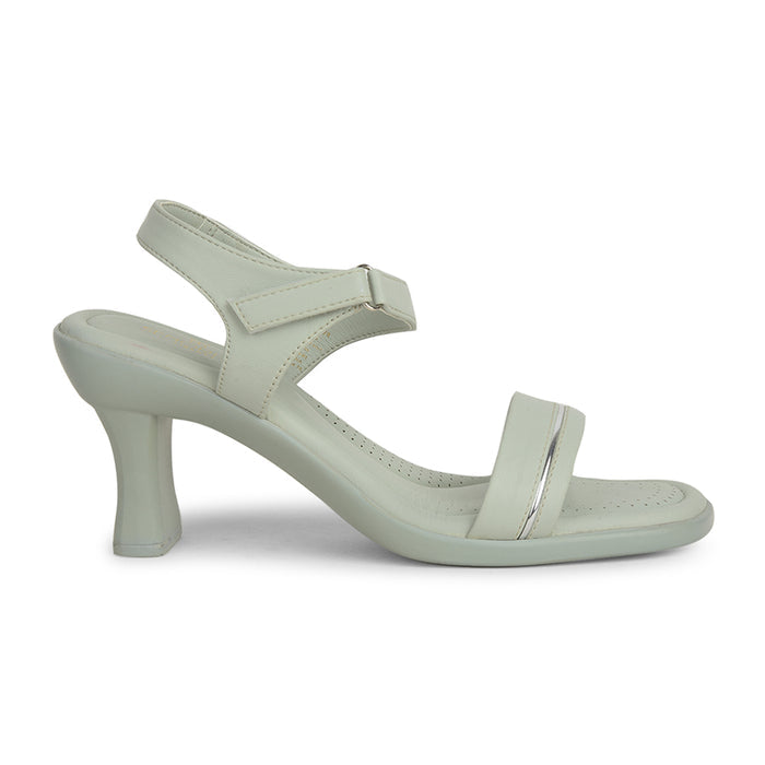 Senorita Casual S. Green Block Heel Sandal For Women D839-01 By Liberty