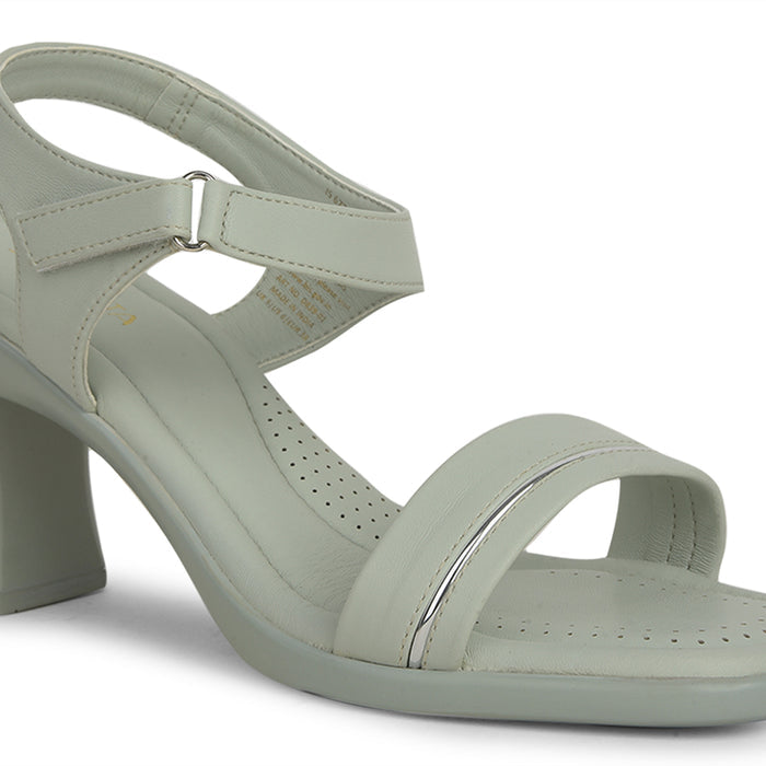 Senorita Casual S. Green Block Heel Sandal For Women D839-01 By Liberty