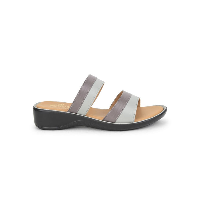 Senorita Casual Slippers For Ladies (Grey) DZL-87 By Liberty