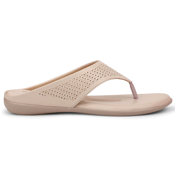 Senorita Cream Casual Slipper For Women AGL-101