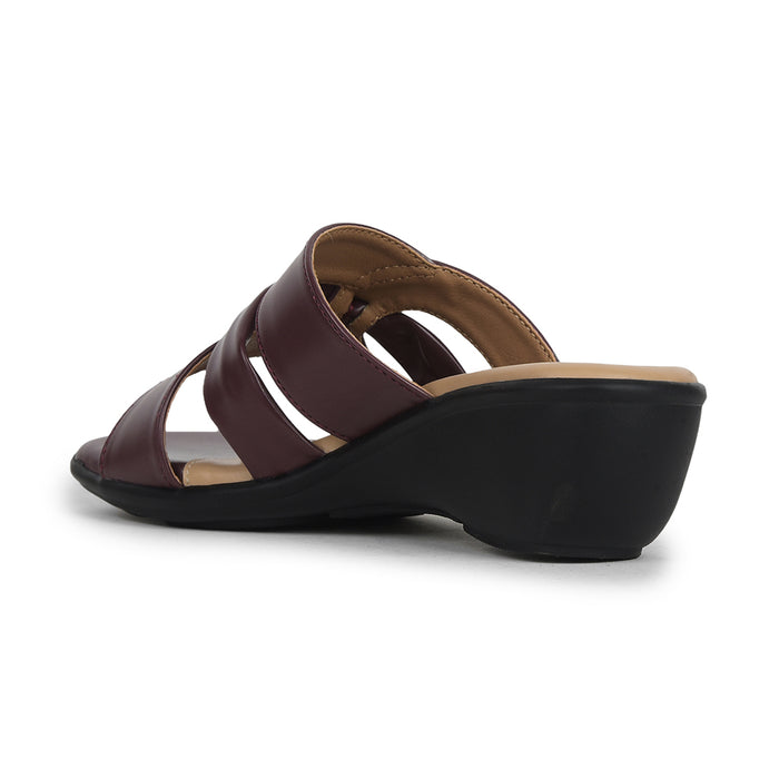 Senorita Maroon Casual Sandal For Women J322-33