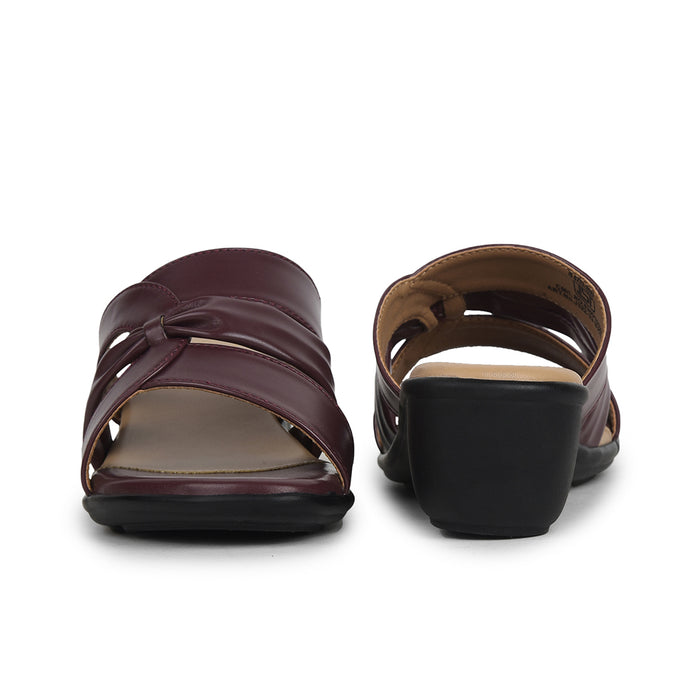 Senorita Maroon Casual Sandal For Women J322-33