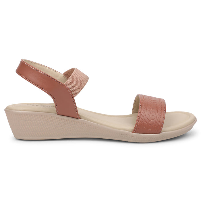 Senorita Peach Casual Heel Sandal For Women AFL-1