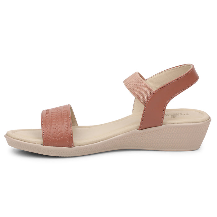 Senorita Peach Casual Heel Sandal For Women AFL-1