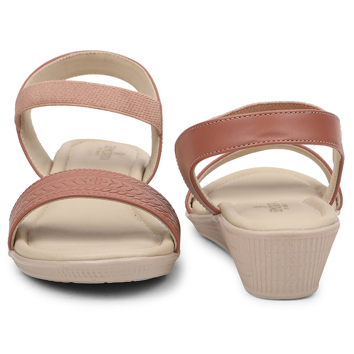 Senorita Peach Casual Heel Sandal For Women AFL-1