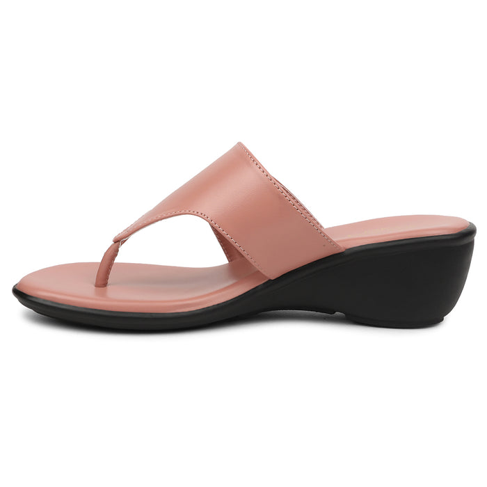 Senorita Peach Casual Wedge Heel Sandal For Women JFL-38