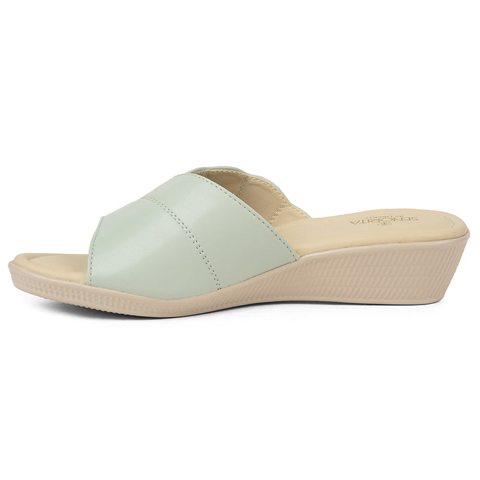 Senorita Sea Green Casual Sandal For Women AFL-2