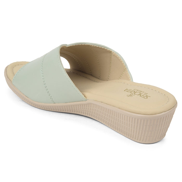 Senorita Sea Green Casual Sandal For Women AFL-2