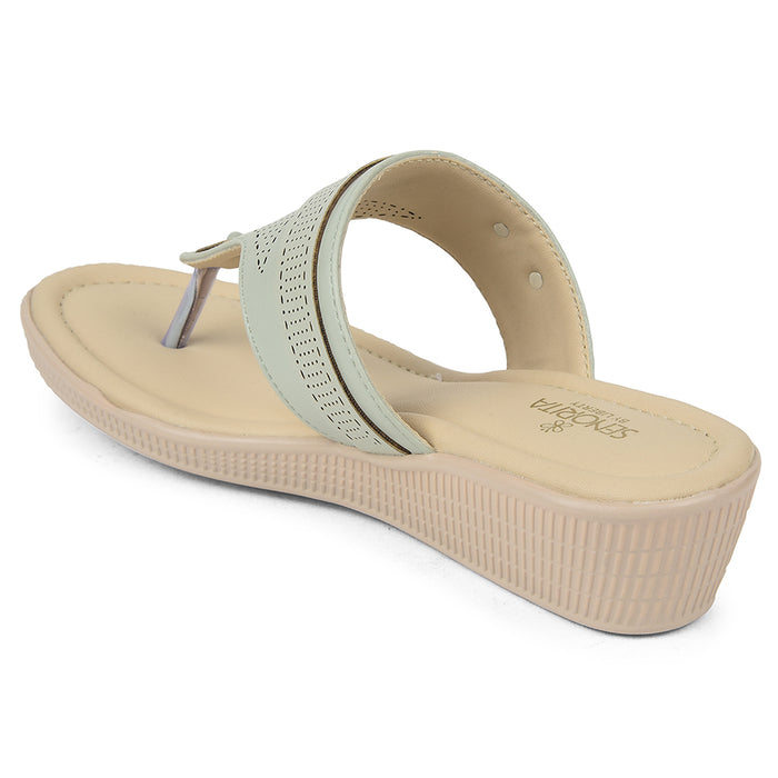 Senorita Sea Green Casual Sandal For Women AFL-3
