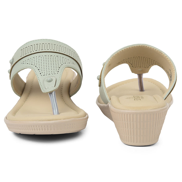 Senorita Sea Green Casual Sandal For Women AFL-3