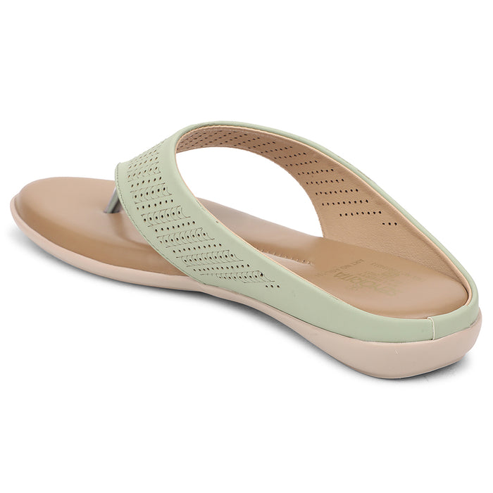 Senorita Sea Green Casual Slipper For Women AGL-101 By Liberty