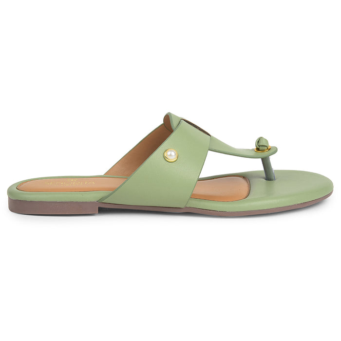 Senorita Sea Green Casual Slipper For Women DFL-103