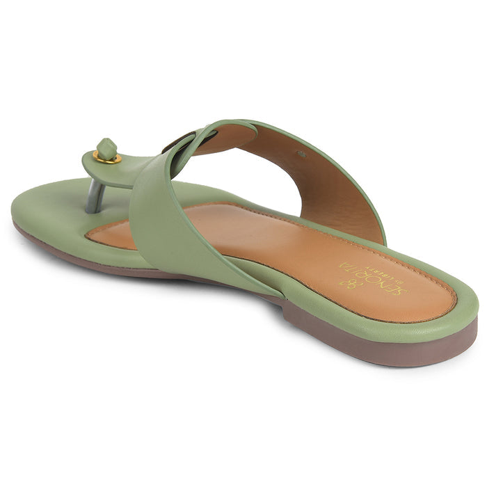 Senorita Sea Green Casual Slipper For Women DFL-103