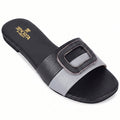 Senorita STY-172E Black Casual Slip on Slippers for Women by Liberty