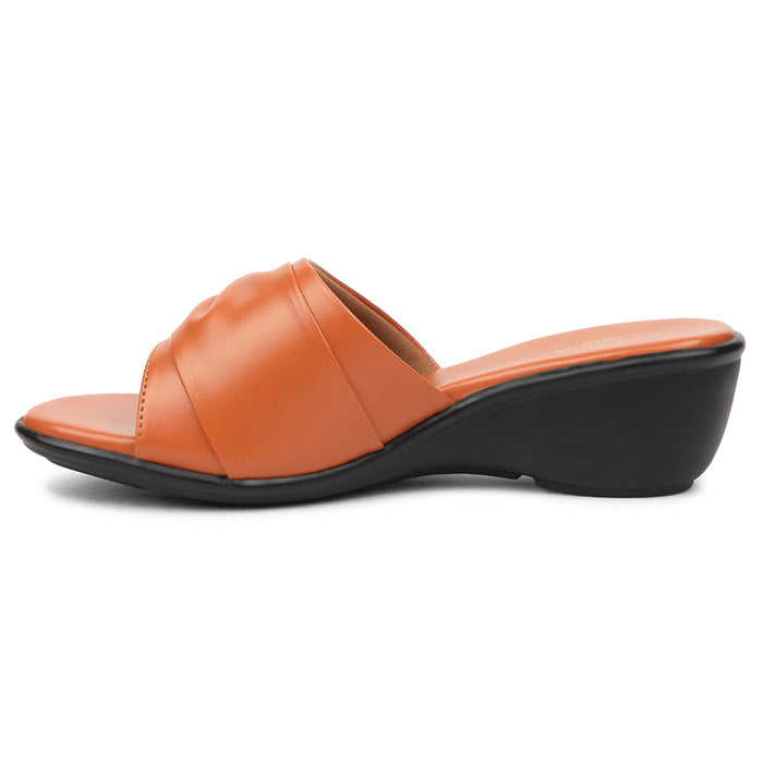 Senorita Tan Casual Wedge Heel Sandal For Women JFL-37