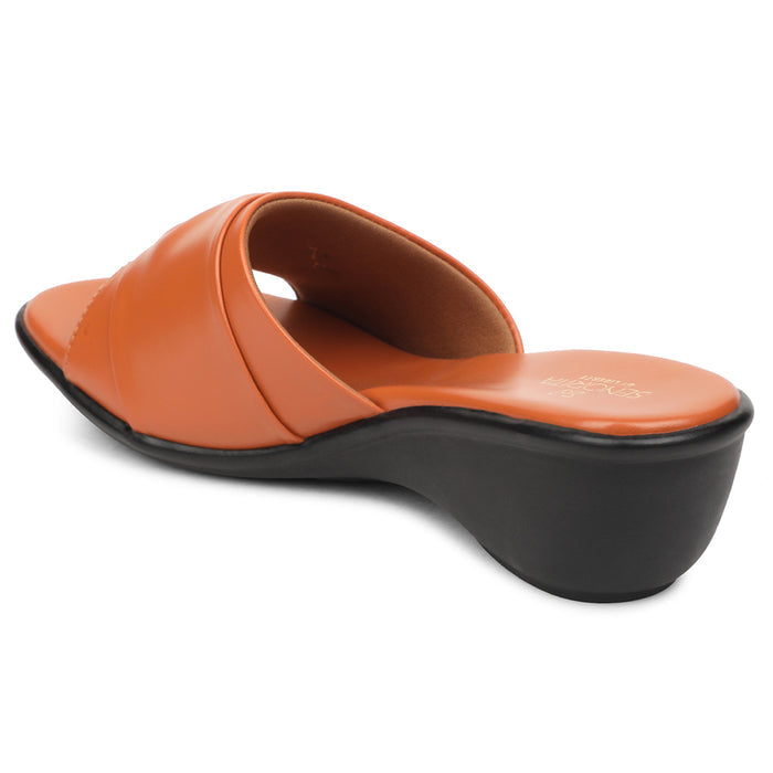 Senorita Tan Casual Wedge Heel Sandal For Women JFL-37