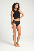 Sensual French Cut Moderate Black