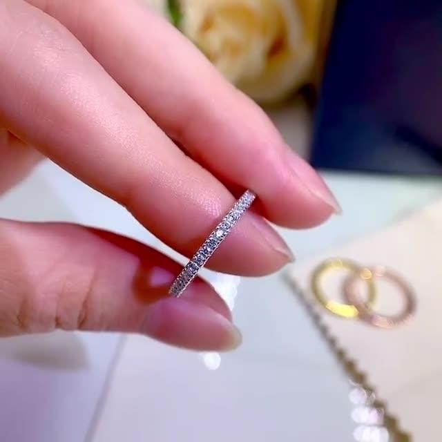 Simple 925 Sterling Silver Stackable Ring
