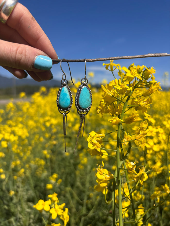 Sonoran Turquoise Fringe Earrings