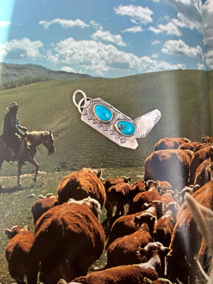 ✙ Sterling Silver Cowboy Boot Pendant