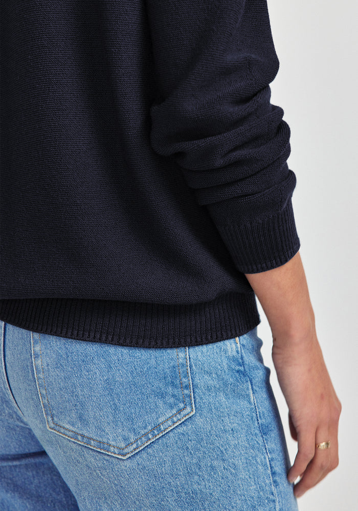 Stitch Sweater - Deep Blue