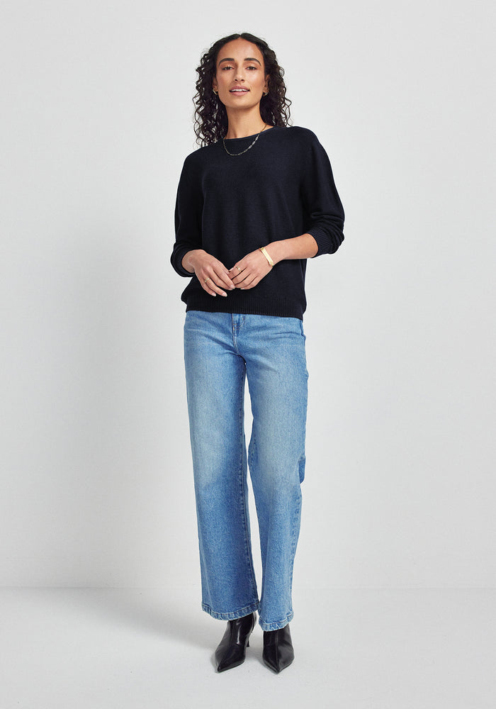 Stitch Sweater - Deep Blue