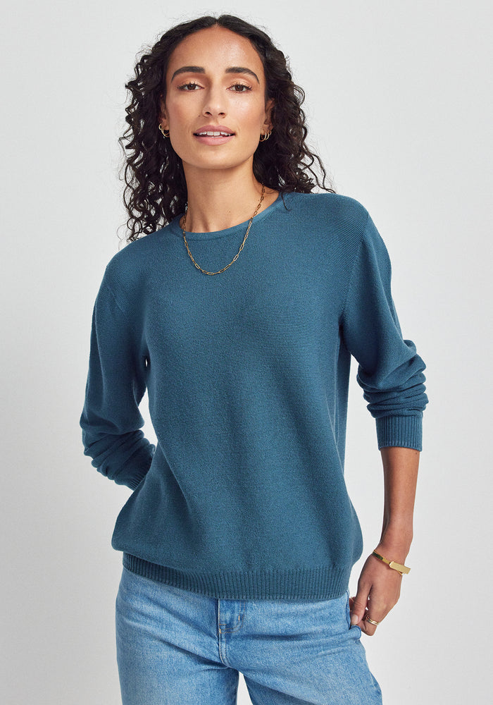 Stitch Sweater - Ocean Mist