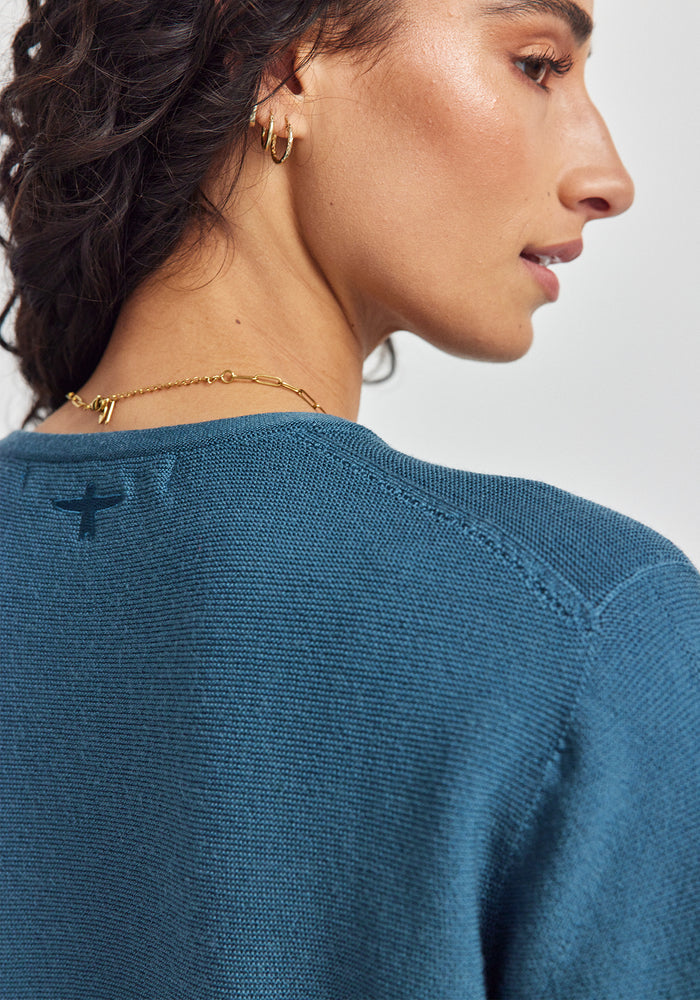 Stitch Sweater - Ocean Mist