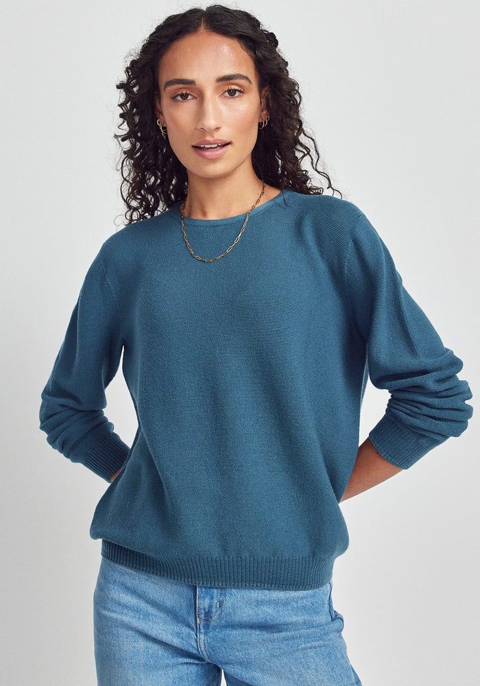 Stitch Sweater - Ocean Mist