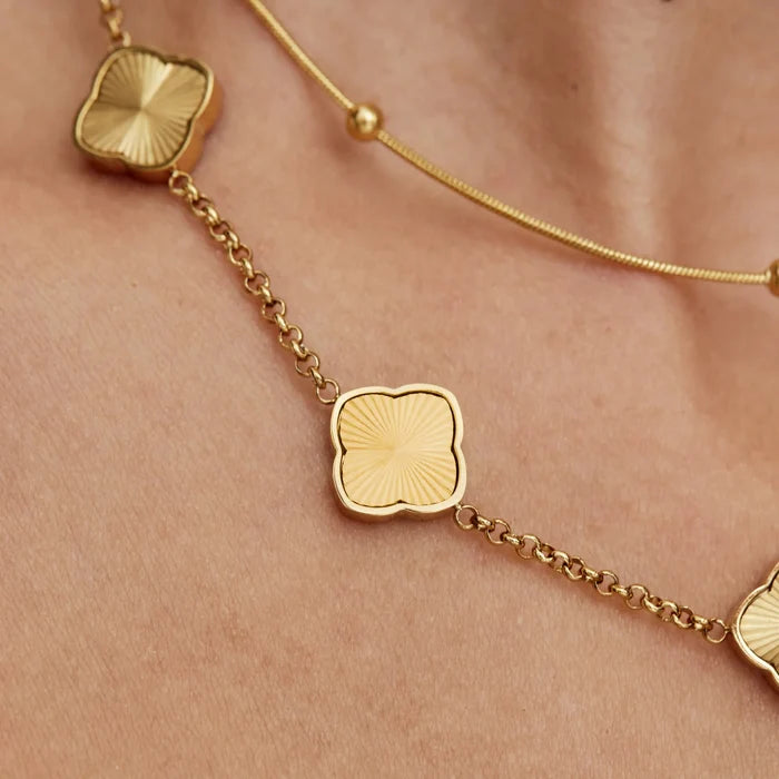 Sunburst Clover Necklace