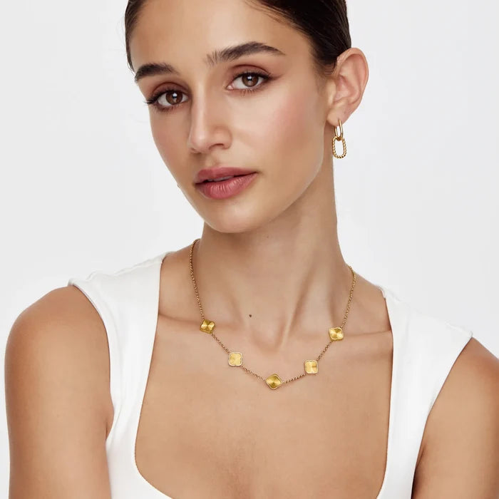 Sunburst Clover Necklace