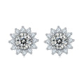 Sunflower Design Stud Earrings