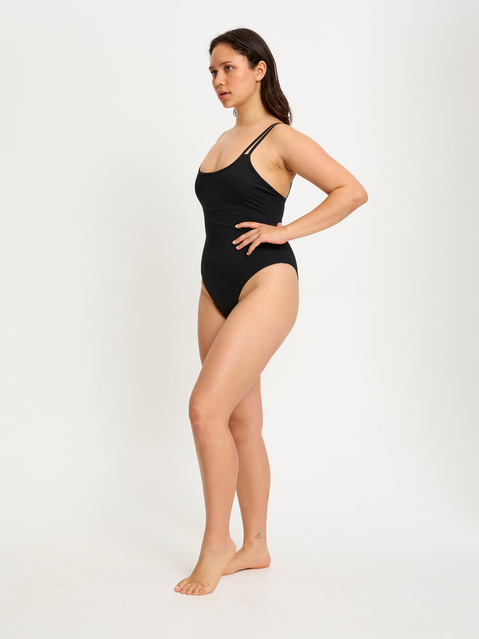 Swimwear One Piece Light Black
