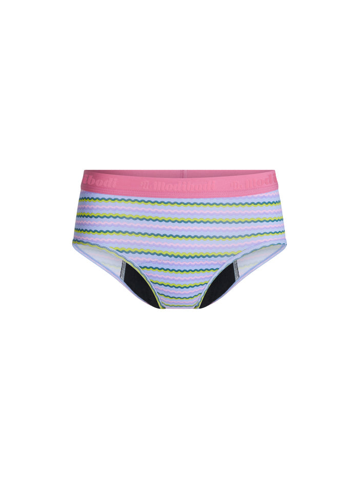 Teen Hipster Boyleg Moderate Grapefruit Stripe